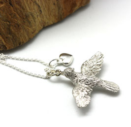 ketting zilver love bird