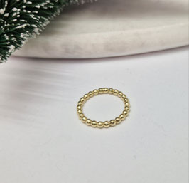 14 krt gouden bolletjes ring 2.5 mm dik