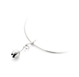 collier zilver met tulp