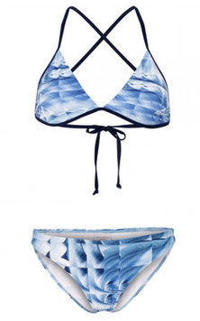 Aquafeel Bikini hellblau gemustert