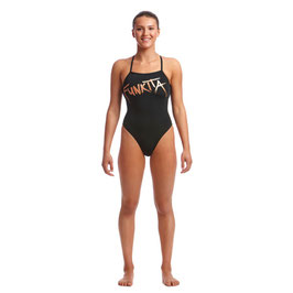 Funkita Damen Strapped In One Piece Bronzed Badeanzug