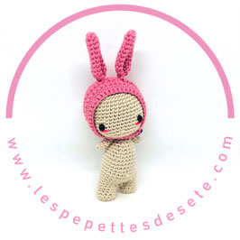 Sunny Poup's / Doudou lapin rose