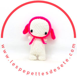 Sunny Poup's / Doudou chien rose fluo