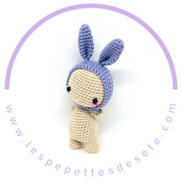 Sunny Poup's / Doudou lapin mauve