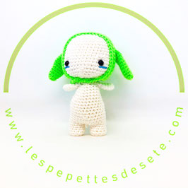 Sunny Poup's / Doudou chien vert fluo