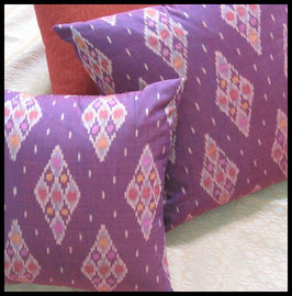 Maroon Diamond Ikat