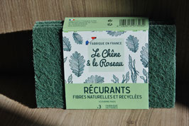 Pack 3 récurants en fibres naturelles et recyclées