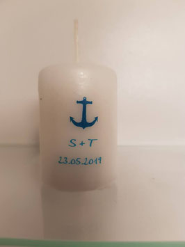 Gastgeschenkkerze Anker