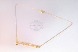 Gelbe Citrin Reihe Edelstein Halskette