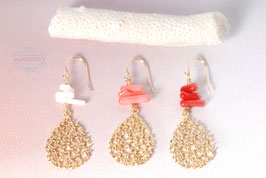 Sommer Korallen Ohrringe