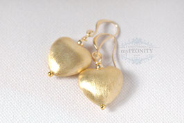 Herzen vergoldetet Ohrringe