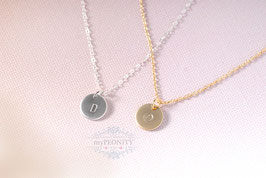 Initialen Anhänger, Halskette