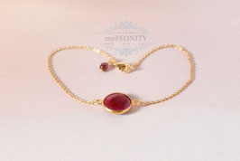 Rotes Rubin Armband