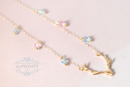 Hirsch Geweih Trachten Kette, diverse Farben