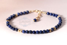 Lapislazuli goldener Pyrit Armband