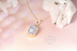 Zart Lavendel Quarz Druse, Halskette