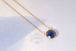 Beidseitig gehaltener Lapislazuli Halskette