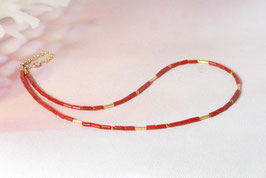 Kette aus roter Stäbchenkoralle