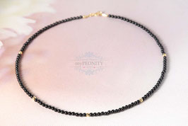 Zierliche Onyx Halskette