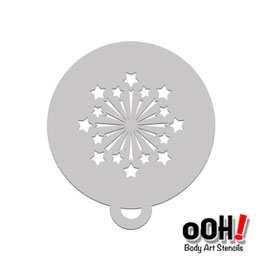 Ooh stencil C36 Sternenfeuerwerk