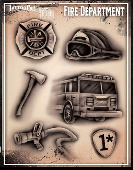 Schablone „Fire Department"