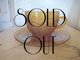 SOLD OUT Anchor Hocking　デザートゴールド　C&S　【Mar-1248】