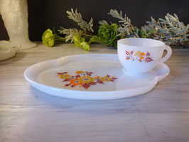 Federal Glass  Blossom Snack Set　　【MAR-1210】