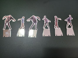 60 Aufkleber Zombies - je 10 rechts und links