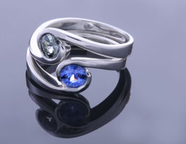 Safir-Ringe in Platin