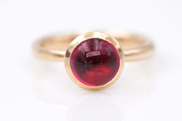 Rubellit-Ring aus Roségold (roter Turmalin) Classic-Collection