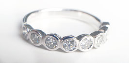 Memory-Ring mit 8 Brillanten aus 950 Platin "Memory-Collection"