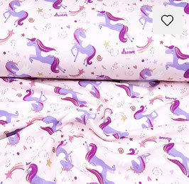 Sarouel long licorne rose