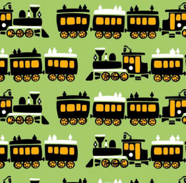 Sarouels trains fond vert pomme taille 56