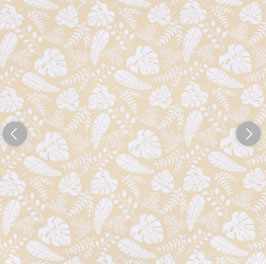 Bavoirs feuilles fond beige