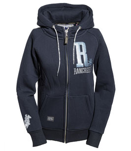 RANCHGIRLS HOODED JKT "SHINY" carbon | ice water