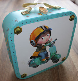 Valisette puzzle bleu