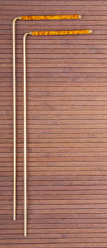 Wünschelrute, 34 cm Messing mit Kupfergriff