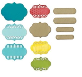 Sizzix Thinlits Die, "Ornate Labels, Lori"