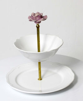 Etagère Nr. 1616, 2-stöckig, weiss