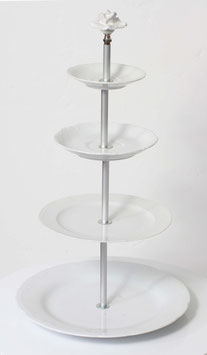 Etagère Nr. 1633,  4-stöckig weiss
