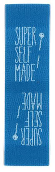 Label "Super Selfmade blau"