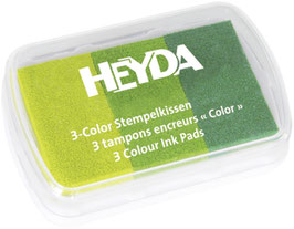 Stempelkissen 3 color Grüntöne Heyda