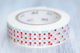 Masking Tape "Puntissimo hellblau-rot"