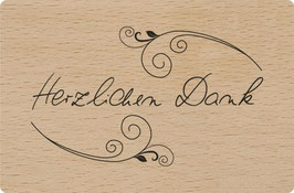 Holzstempel "Herzlichen Dank"