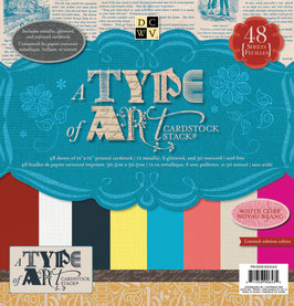 Cardstock Stack "A Type of Art", 30.5 x 30.5cm