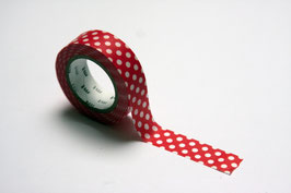 Masking Tape "Rot mit weissen Punkten"