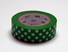 Masking Tape "Punkte grün-weiss"