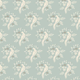 Tilda-Stoff "Bird Bluegrey" 666