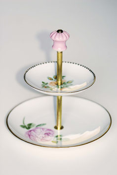 Etagère Nr. 41, mit handbemalten Tellern