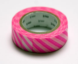 Masking Tape "rosa, quergestreift"